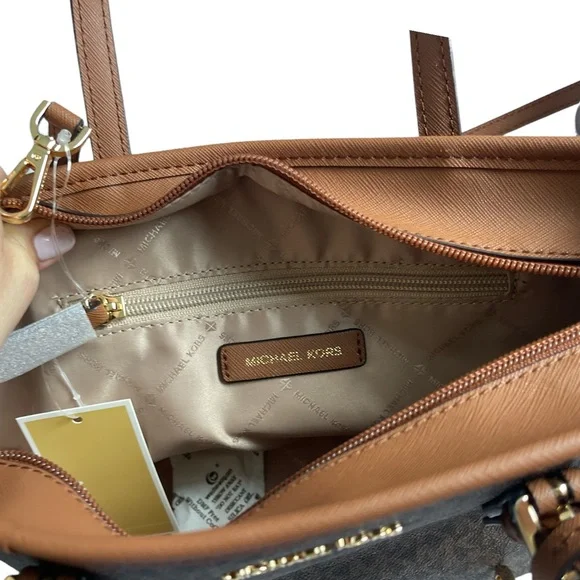 Michael Kors Tote Bag Jet Set Travel Extra-Small Logo Top-Zip - Picture 11 of 11